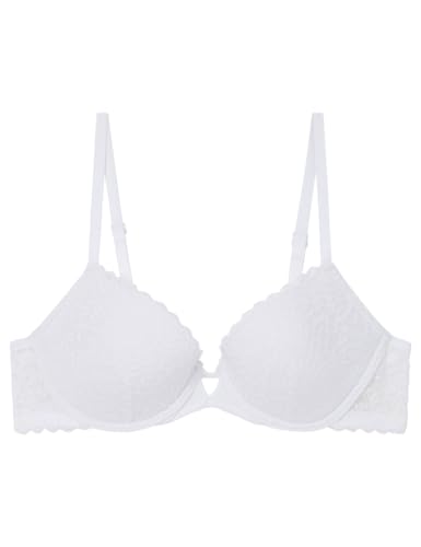 women'secret Beautiful Sujetador Encaje Bra, Blanco Estandar, 90C para Mujer