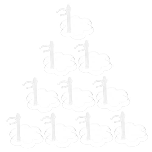 Hohopeti 10pcs Doll Rack Display Stand Toy Stand Feet Fitting Holder Plastic Doll Holder Safe for Boys and Girls