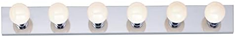 Nuvo SF77/194 Six Light Vanity, 36 in, Chrome