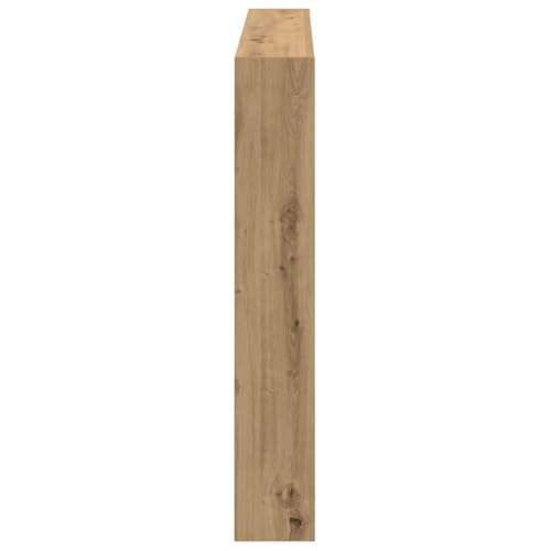 Tête de lit chêne 140 cm avec LED RVB & rangement vidaXL