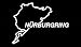 Nurburgring Racing Race Track Racetrack JDM Vinyl Decal Sticker|WHITE|Cars Trucks Vans SUV Laptops Wall Art|5.5" X 5"|CGS828