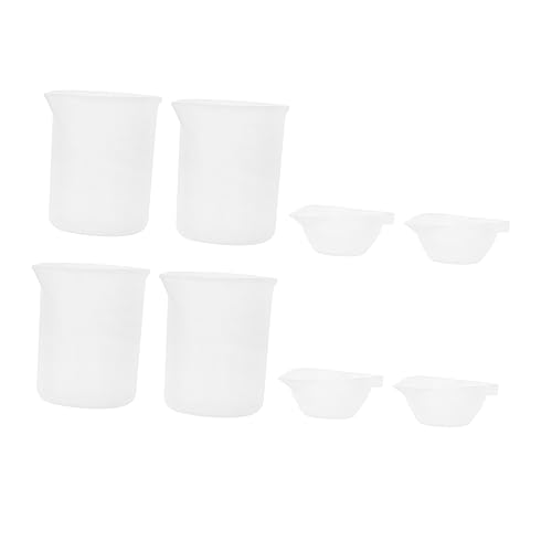 Gadpiparty Silicone DIY Crystal Glue Set 8pcs Dispensing Pigment Coloring Cups Integrated Design No Cracking
