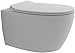 Produktbild Alpenberger Spülrandloses Tiefspül-WC mit Lotuseffekt-Abnehmbarer WC-Sitz mit Soft-Close Absenkautomatik - Hänge-WC - Bidet-WC