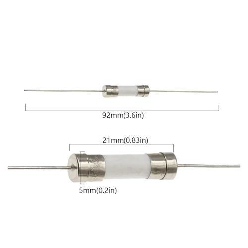 Fusibles ceramicos de 250V de retraso de tiempo de 15 amperios tipo 5x20mm para circuitos 3