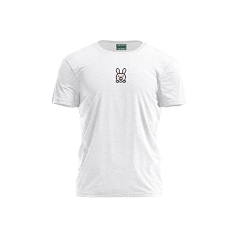 T-Shirt Blanc Homme Taille S Haut Manches Courtes Butswi-104344-S Coton