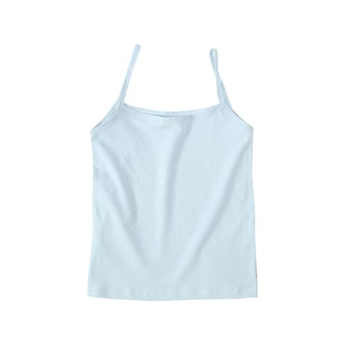 sfdgfhyf Girls Vest Spring Girls' Undershirts and Summer Comfortable Tops Undershirt Long Sleeve
