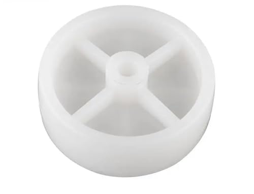 Roulettes en nylon sans roulement 3 pouces PP blanc pour machine agricole x10