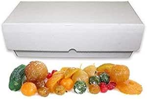 Fruta escarchada o glaseada artesana, hecha a mano, para postres, roscón de Reyes. Granel. (Grande 5kg)