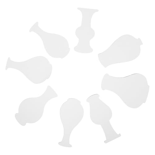 ARTSEWPLY Plantillas para 16 Piezas de Cartón Grueso Forma de Jarrón Chino Azul y Blanco Kit de Manualidades DIY para Pintar y Decorar Habitaciones Papel Artístico para Dibujo Infantil