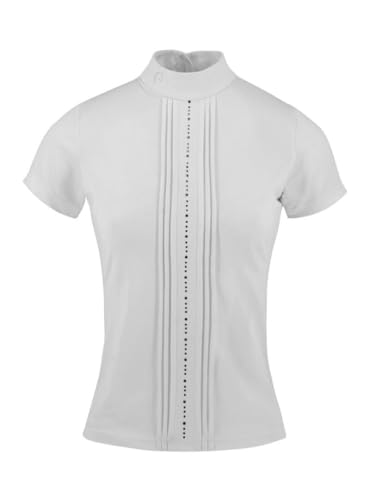 Polo blanco para mujer Dorlo Equithème talla S de equitación 5