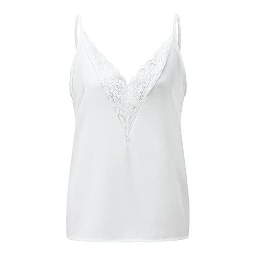 Fashion Lace Strappy Camisole Tops for Women Sleeveless Tank Top Blouse Tee Vest Summer Going Out Tops