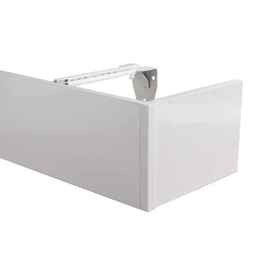 Cantonnière de rideau occultante blanche 380 cm sans rail pour obscurité totale chambre