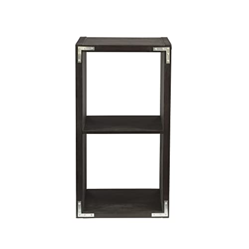 Linon Home Decor Linon Dawes 2 Cabinet Espresso Cubby Storage #TOP5