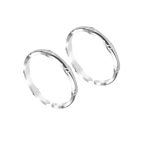 VRINDAM JEWELLERS Exclusive 925 Sterling Silver Toe Rings for Women | Gift for Women and Girls | Bichiya for Women Combo | Accessories Jewellery for Women | Certificate of Authenticity, Ajustable