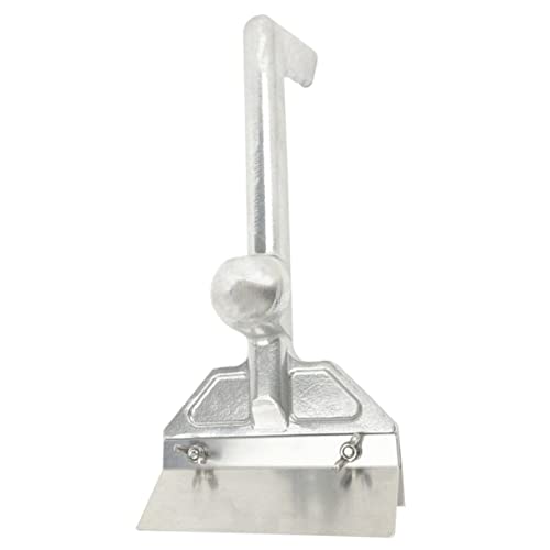 Mipcase Grattoir Acier pour Griddle Et Barbecue Outil De Nettoyage pour Plaques Poêles Et Teppanyaki Élimine Résidus Alimentaires Facilement