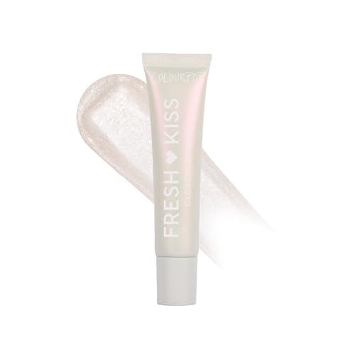 ColourPop Fresh Kiss Glossy Lip Balm - Hydrating Lip Care Enriched with Peptides + Hyaluronic Acid - Pearlescent Shimmer Finish - Vegan + Cruelty-Free - Whipped Cream (0.49 oz)