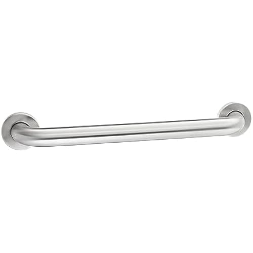 Amazon Basics Bathroom Safety Grab Bar, 18 Inch Length, 1.5 Inch Diameter, Handicap Handle, Bathtub and Shower Fall Prevention, Holds up to 500LBs, ADA Compliant, Brushed Stainless Steel