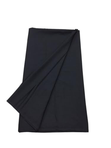 Image of BKRKJ Women's Lizibizi Cotton Unstitched Dress Material Plain Fabric by Meter for Sewing Suit,Salwar,Blouse,Shirt,Kurta,Pyjama,Pathani,Kameez,Chudidar,Patiyala (Black 21, 3 Meter)