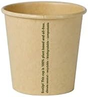 BIOZOYG Eco-Friendly Coffee Cup Paper Cup Brown Unbleached I Espresso Cup Tasting Cup Drinking Cup I 50 Pieces Coffee to go Disposable Cup Biodegradable 100 ml 4 oz