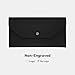Carrotez PU Leather Cash Envelope Wallet, Reusable Envelope-Style Money Holder for Gifting, Money Envelope for Cash - Black