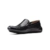 Clarks Men's Markman Plain Moccasin, Black Black Leather, 10 UK #4