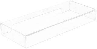 Baoblaze Acrylic Mechanical Keyboards Cover Transparent Durable for Desktop Office, 375x150x48mm