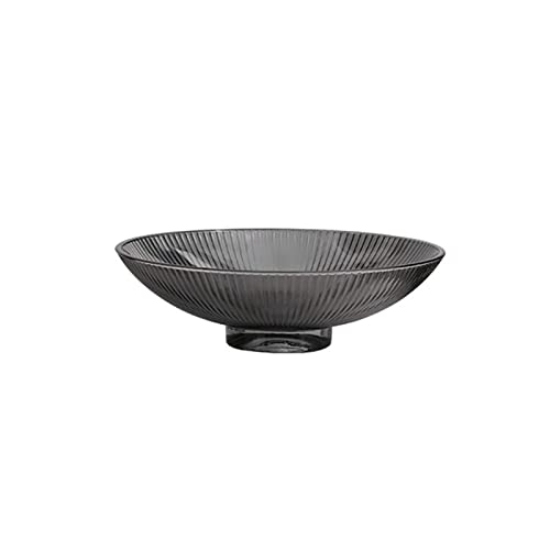Frutero de cristal, elegante plato de aperitivos para frutas, decoración moderna del hogar, cristalería decorativa para cocina, ideal para fiestas y reuniones, plato de servir multifuncional