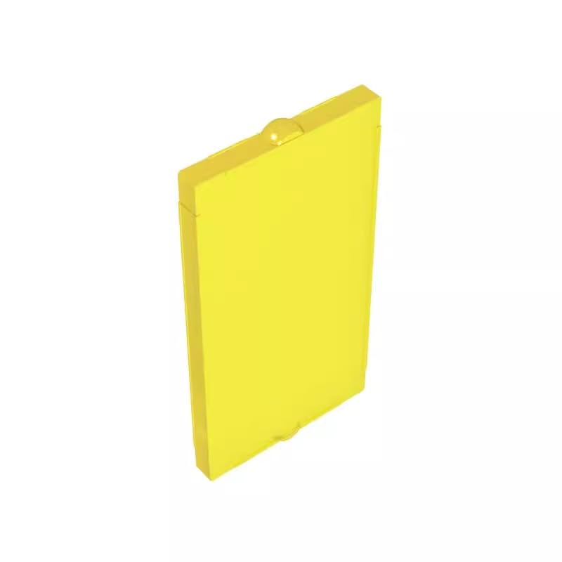 Gobricks 60602 Door Glass for Window 1x2x3 Flat Front 50 Pieces GDS-879 Compatible with Lego Building Blocks Color:Trans Yellow