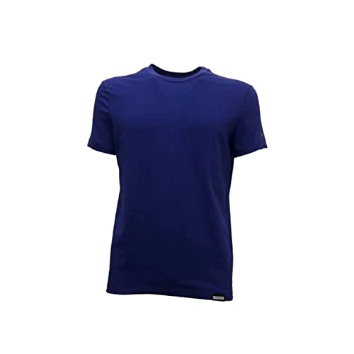 DSQUARED2 DSQUARED2 T-Shirt Casual Viola da Uomo con Stampa Logo sulla Manica S