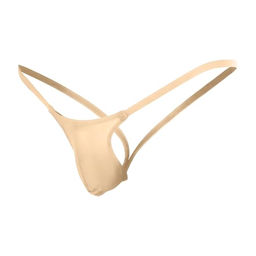 Men's V-Back String Thong Sissies V-string Sexy Low Rise Backless Thong 3 Pack3