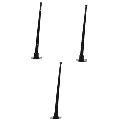 HANABASS 3 Pz Pennone Marino Piccolo Portabandiera Pennone Da Esterno Per Barca Strumento Per Montare La Bandiera Della Barca Staffa Universale Per Bandiera Porta Bandiera Black Plastica