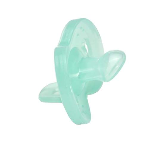 Image of Playtex Baby Binky Orthodontic Pacifier with Air Comfort Shield, Medical Grade Silicone, Newborn Size, Mint Green, 3 Count