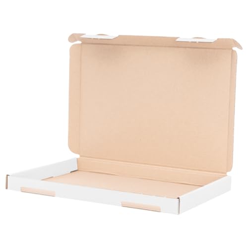 verpacking 100 boîtes postales carton extra plates 23 x 16 x 2 cm blanc - GB 1