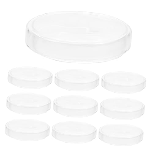 FUNOMOCYA Versatile 90mm Lab Glass Dishes with Lids for Cell Culture Microbiology and Educational Labs