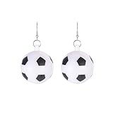 Pendientes de aro deportivos de baloncesto con luces LED para mujeres y hombres, balón de fútbol que brilla en la oscuridad, aretes colgantes de moda para jugadores deportivos, fiestas, discotecas