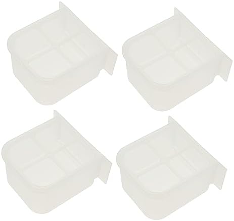 POPETPOP 8 Pcs Parrot Feeder Bird Food Parrot Container for Food Pet Water Bowl Pigeon Cage Crate Water Dispenser Chicken Coops for 10 Chickens Pet Supply Parrot Feeder Tray Bird Supply