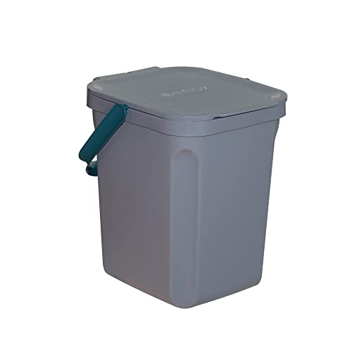 Denox 10 Litre Organic Bucket, Grey, 235x265x285 mm