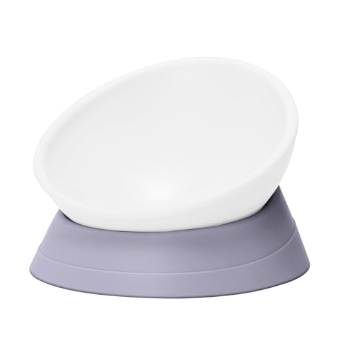 DZXZY French Bulldog Food Bowl, Slanted Tilted Pug...