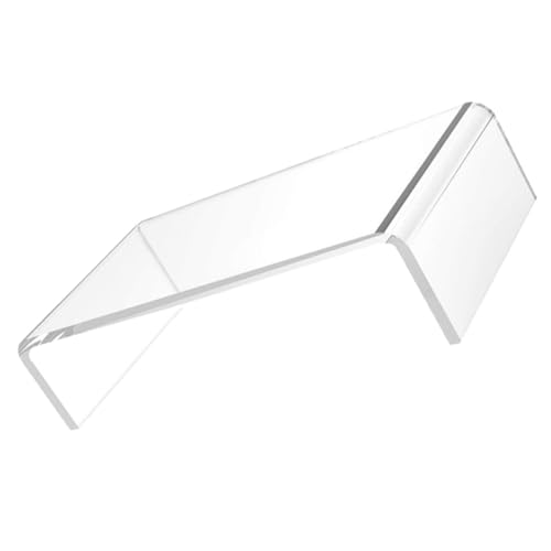 Support clavier acrylique transparent et rehausseur d'écran pour bureau