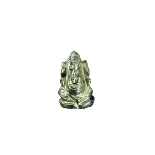 Image of Soulwise Money Magnet Pyrite Ganesha Idol - 1 inch God Statue for Car Dashboard & Office Desk - Vastu & Abundance Gift