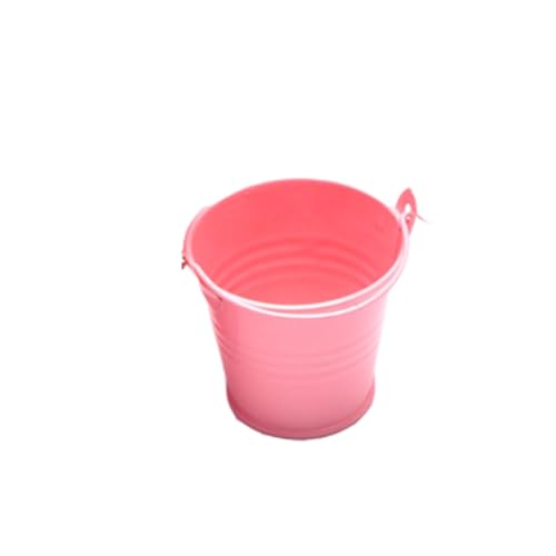Mini bidoni zincati – cubi portaoggetti in metallo con manico, posate per bambini, organizzazione in classe, mini contenitori decorativi per , artigianato per bambini