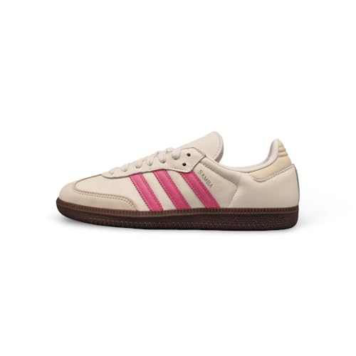adidas Samba OG Damen-Sneaker, White Lucid Pink, 5.5