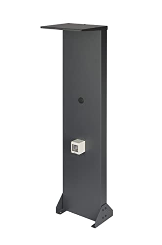 Kreainvent Universeller Premium-Design Wallbox-Standfuß aus Aluminum mit Dach und 16A 3 7kW Steckdose (Dach Anthrazit Aluminum)