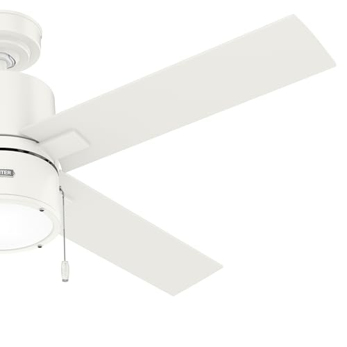Image of Hunter Beck, Indoor, Ceiling Fan, with LED Light, 52 inch, Fresh White