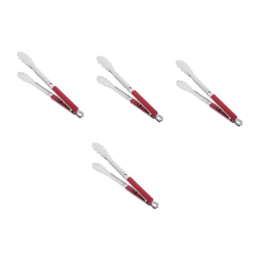 UKCOCO 4 Alfombrillas De Portero Ganchos Para Exteriores Pinzas De Cocina Parrilla Parrilla Parrilla Parrilla Soporte Para Servir Con Asa Cepillo Para Parrilla Pinzas