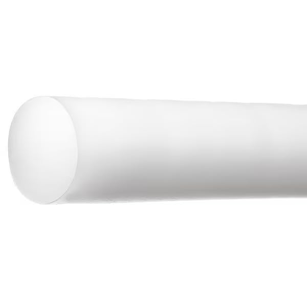 White PTFE Rod Stock 4 ft. L, 1