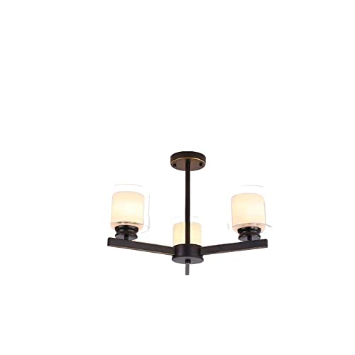 Plafonnier E27 chandelier moderne noir en métal luminaire suspendu 6 8 lumières