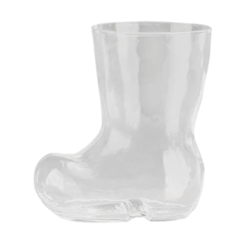 Ioensy Jarra de Cerveza con Forma de Bota, Transparente Y Divertida, 380 Ml, para Café