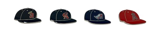 MLB Los Angeles Angels Sports Team Logo 4 Pin Set Franchise Timeline Collectible Throwback