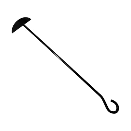 Rastrillo de carbón para barbacoa, pala de carbón duradera y raspador de chimenea, accesorio de limpieza de parrilla, quemador de leña, herramienta de eliminación de cenizas con diseño de mango largo